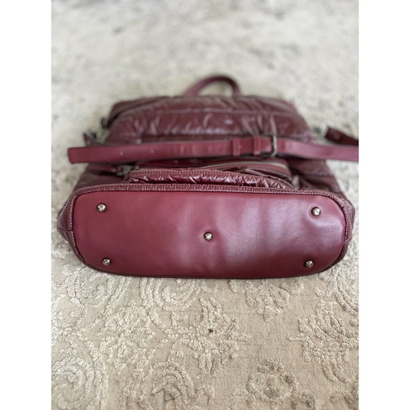 SOL And SELENE Wine Burgundy Nylon Quilted Endurance Tote - Picture 4 of 10